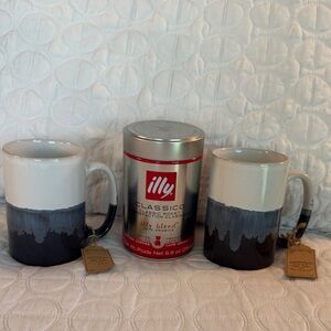 Sheffield Home Ceramic Mugs and Illy Coffee Set